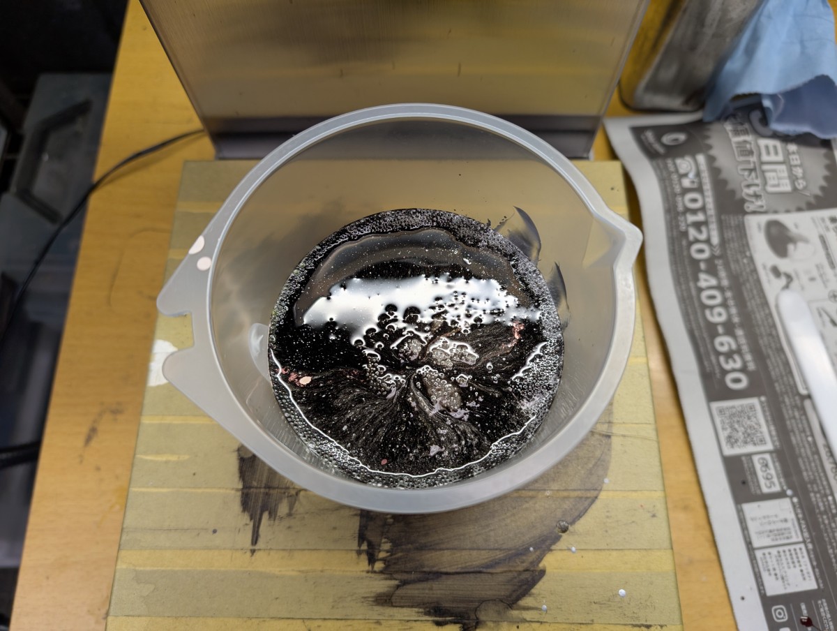 調色中